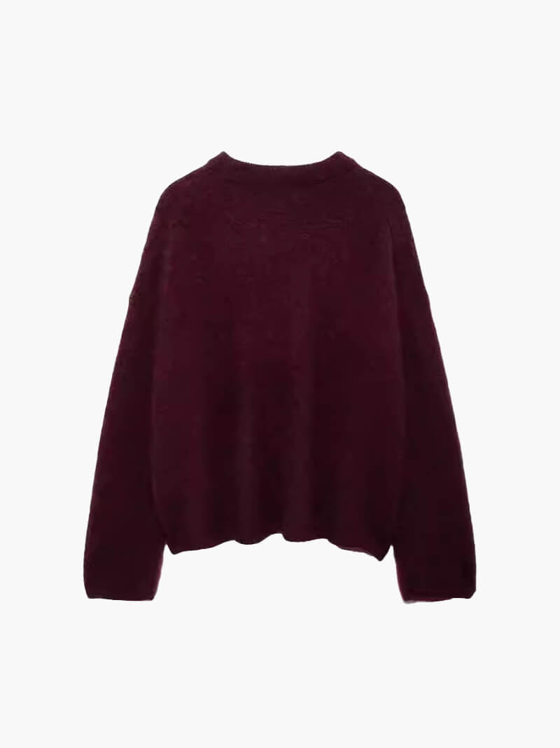 Shiela Burgund Pullover