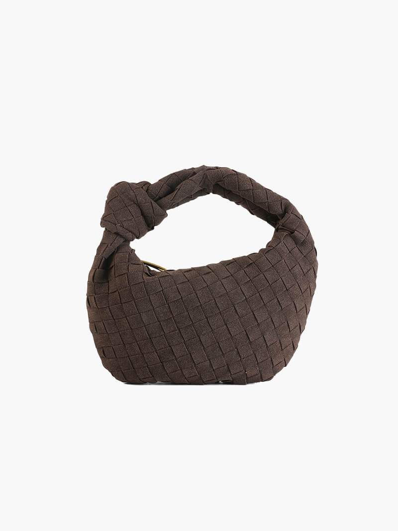 Suede Woven Bag Min